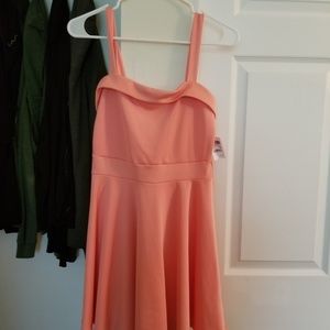 Peachy pink summer dress